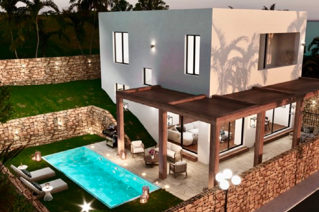 villa en Alcalali(La Solana Gardens) en venta, superficie 239 m², aire acondicionado, parcela 300 m², 3 dormitorios, 2 banos, ref.: BP-4357ALC-9