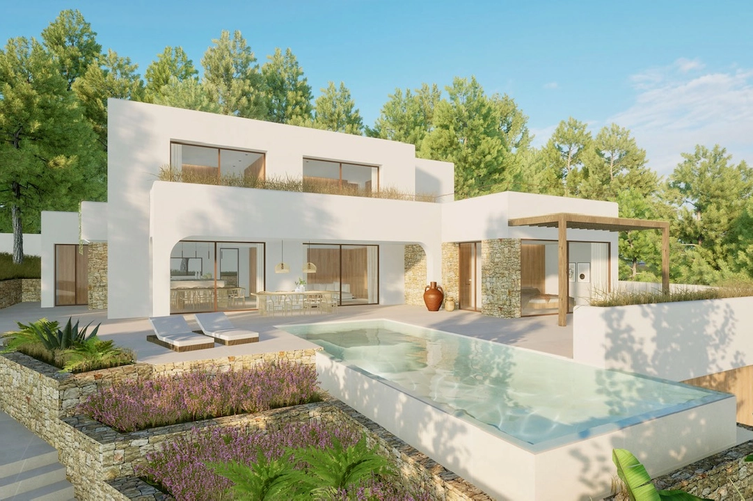 villa en Moraira(Pla de Mar) en venta, superficie 1070 m², parcela 903 m², 4 dormitorios, 4 banos, piscina, ref.: CA-H-1751-AMBI-1