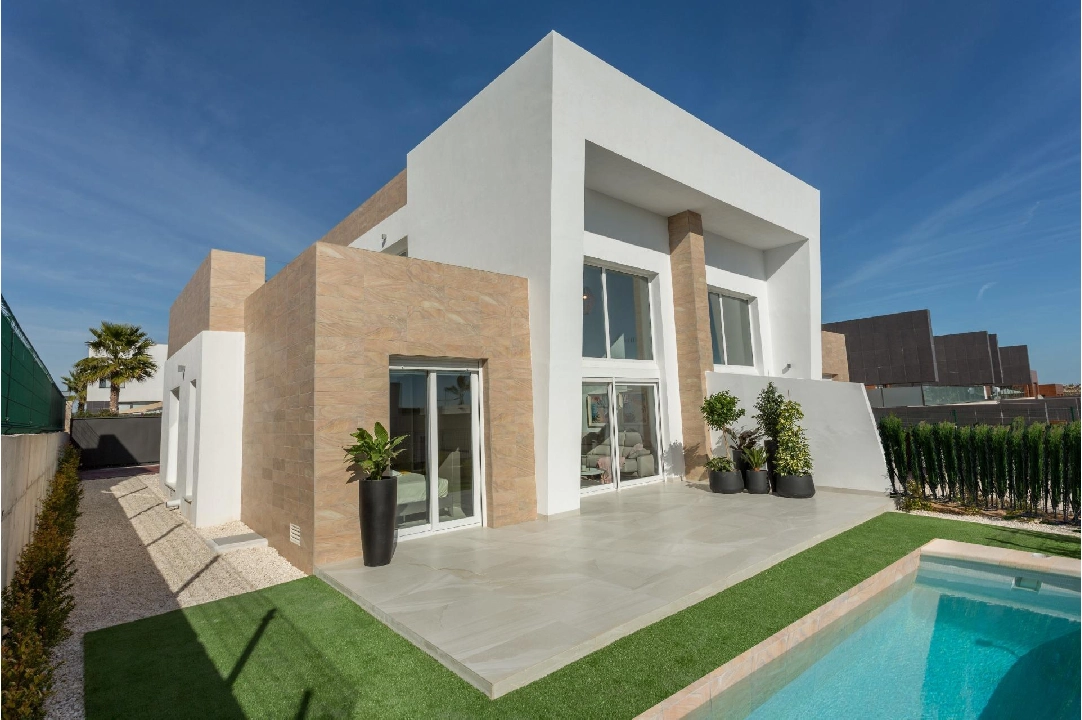 villa en Algorfa(Algorfa) en venta, superficie 109 m², aire acondicionado, parcela 260 m², 3 dormitorios, 2 banos, piscina, ref.: AM-1042DA-3700-1