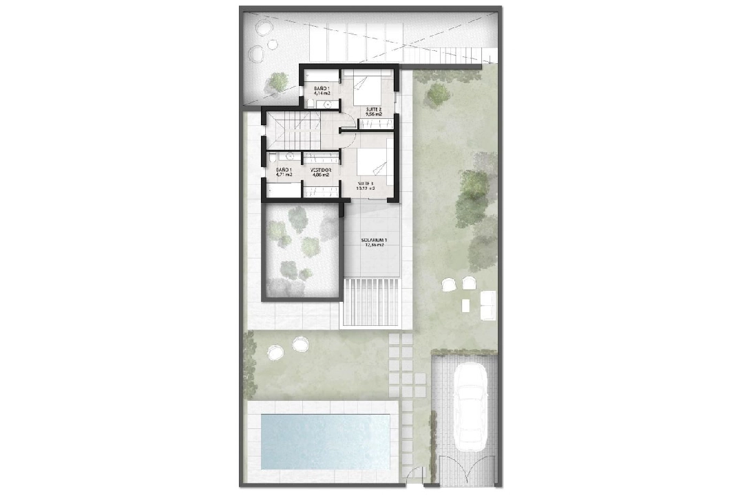 villa en Finestrat(Balcon de finestrat) en venta, superficie 164 m², parcela 393 m², 3 dormitorios, 3 banos, piscina, ref.: AM-1129DA-3700-25