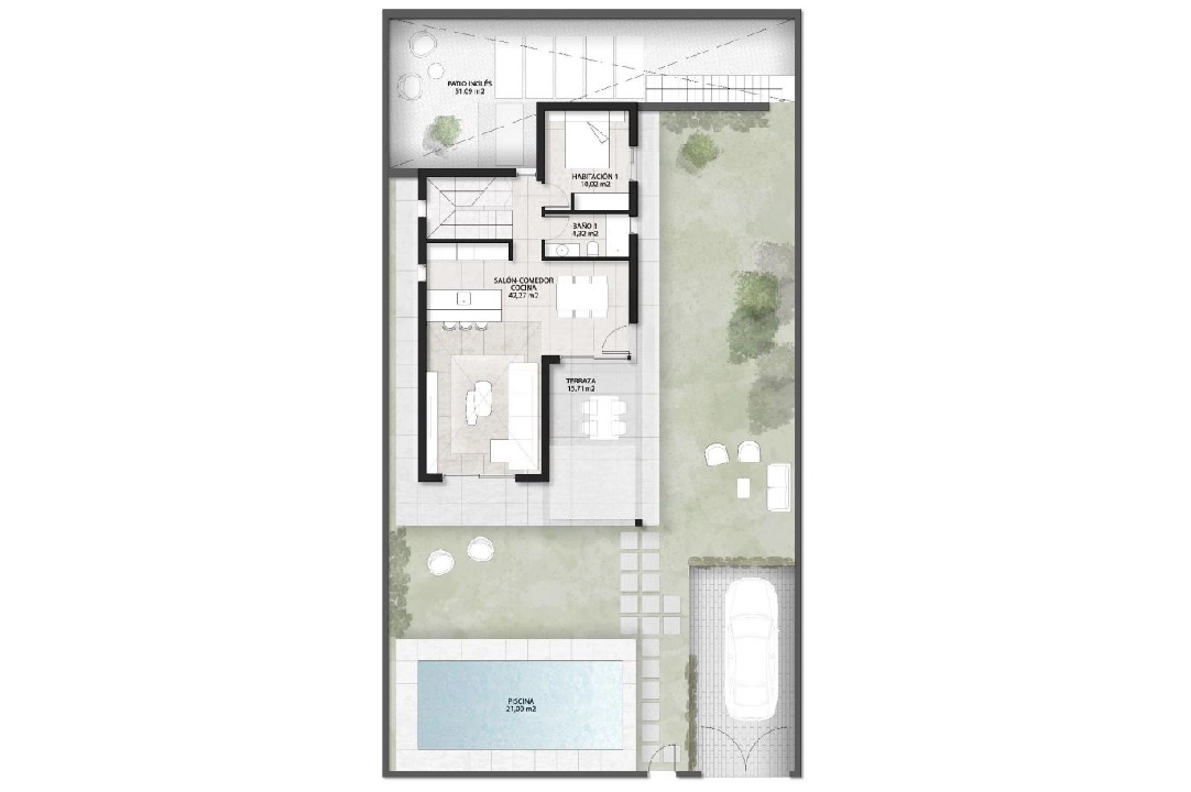villa en Finestrat(Balcon de finestrat) en venta, superficie 164 m², parcela 393 m², 3 dormitorios, 3 banos, piscina, ref.: AM-1129DA-3700-26